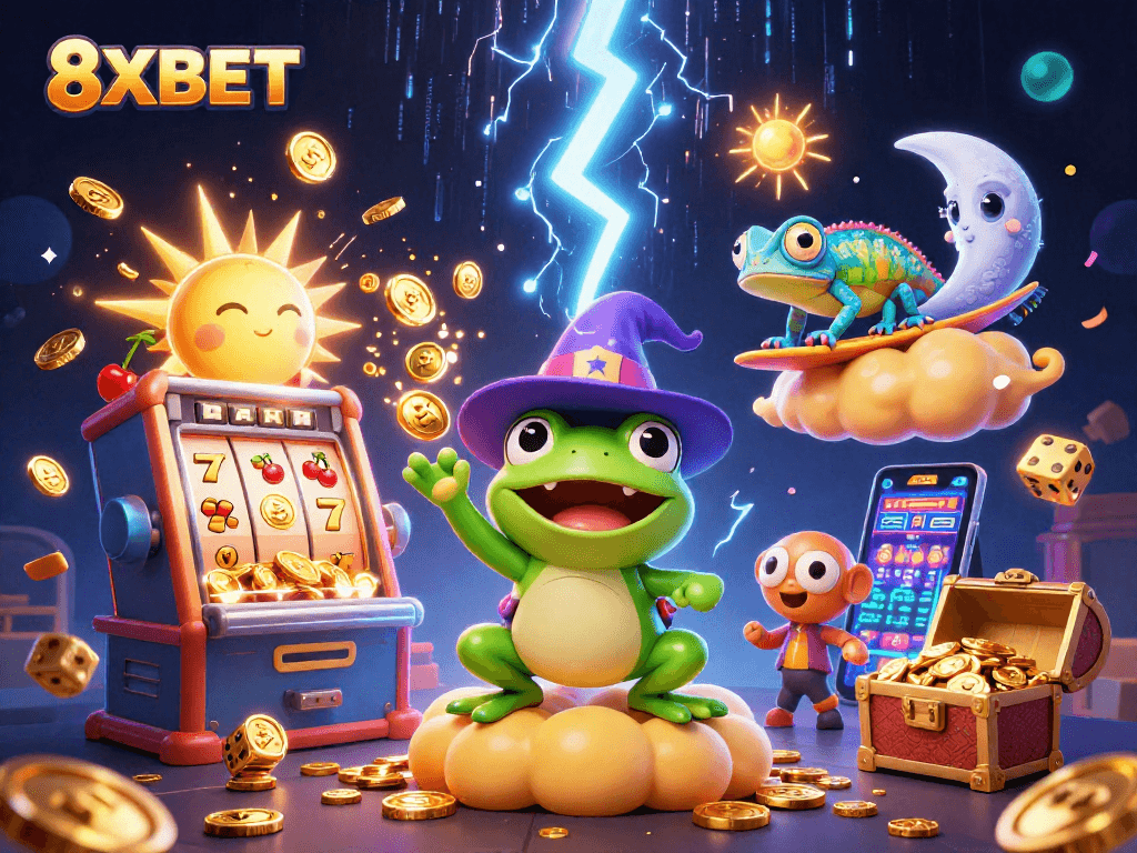 Experience thrilling wins at 8XBET with vibrant casino adventures featuring enchanting characters.