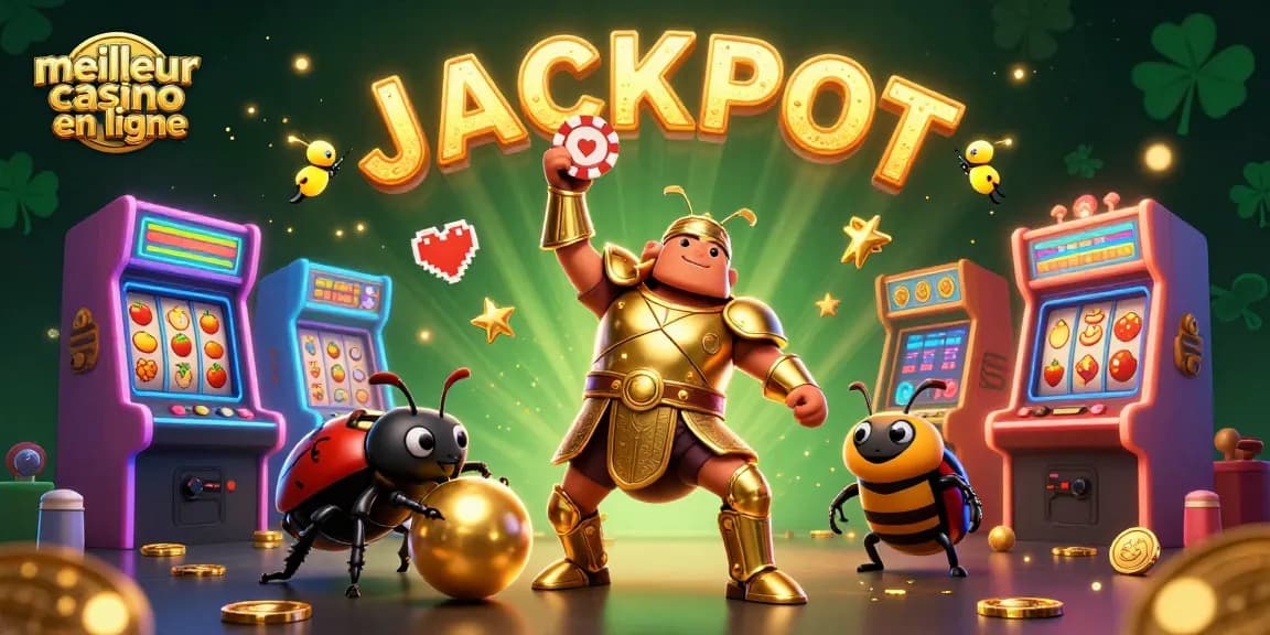 Découvrez le meilleur casino en ligne avec ce héros en armure gagnant un jackpot immense.