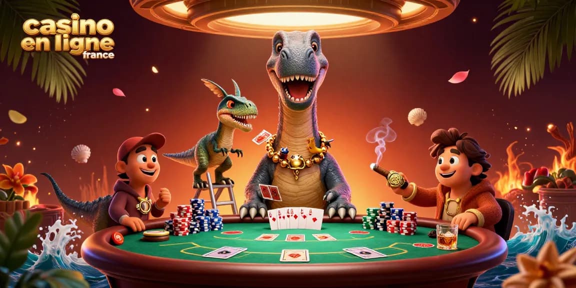 Jouez au poker dans un fabuleux casino en ligne France avec des personnages animés captivants.