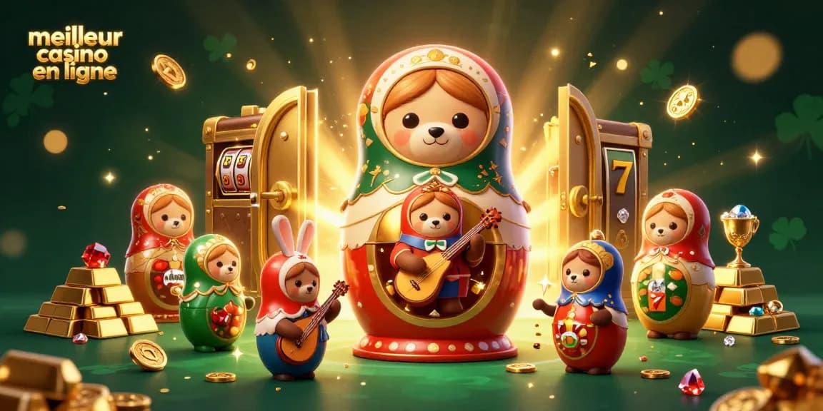 Profitez des jeux au meilleur casino en ligne avec des ours en tenue de croupier et un décor éblouissant.