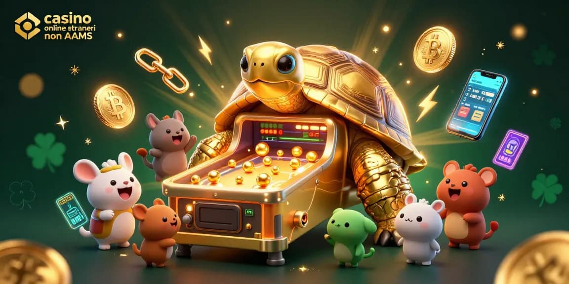 Giocando ai casinò online stranieri non AAMS con animali e monete crypto illuminati.