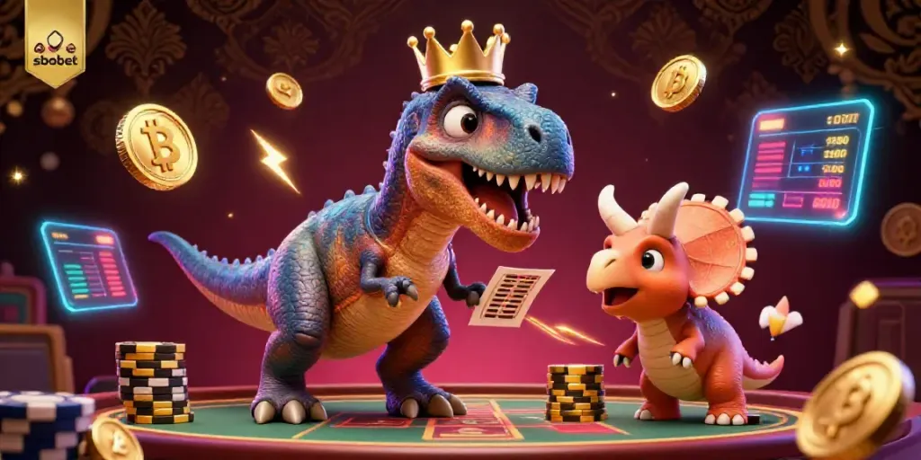 Engage in sbobet sports betting with fun 3D characters in a vibrant scene of friendly competition.