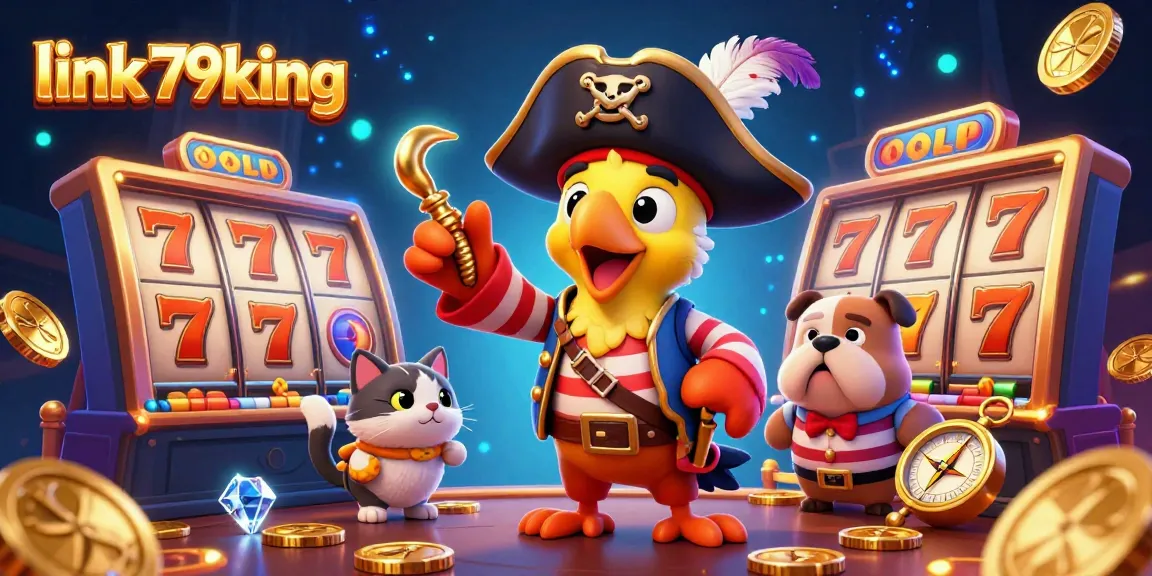 Experience thrilling gameplay at link 79king with exciting slot reels and dynamic symbols in a vibrant casino scene.
