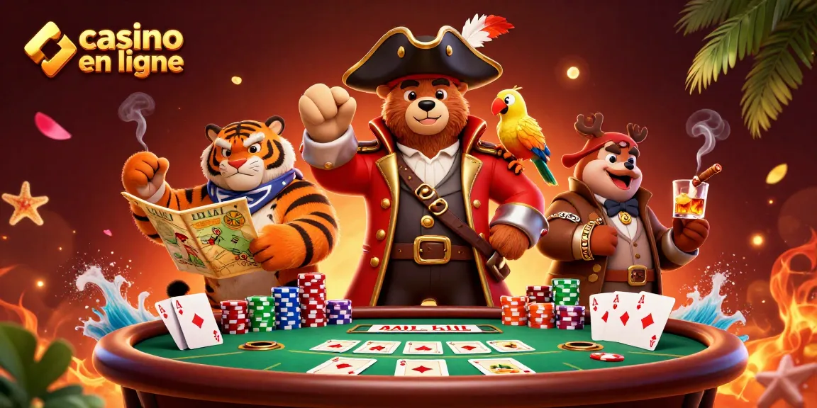 Créez votre expérience de casino en ligne en jouant avec ce pirate et son ours étonnant.