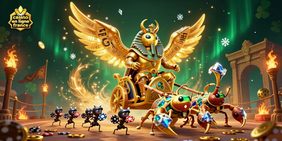 Gagnez avec le casino en ligne France grâce à une illustration dynamique de personnages de jeu et de stratégies.