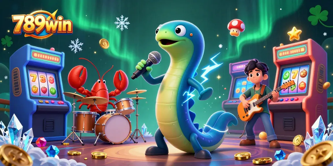 Experience the thrill of 789win with a vibrant underwater casino scene featuring lively characters and exciting gameplay.