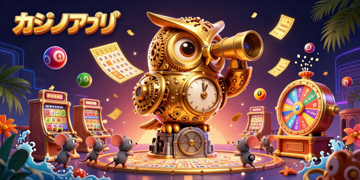 カジノアプリで幸運な時を過ごし、スロットが賑やかなカジノフロアで彩るシーン