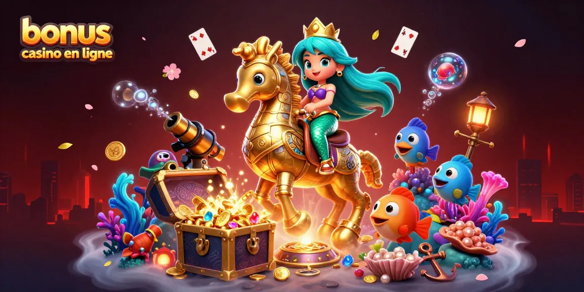 Découvrez le bonus casino en ligne avec des personnages colorés et des éléments marins captivants