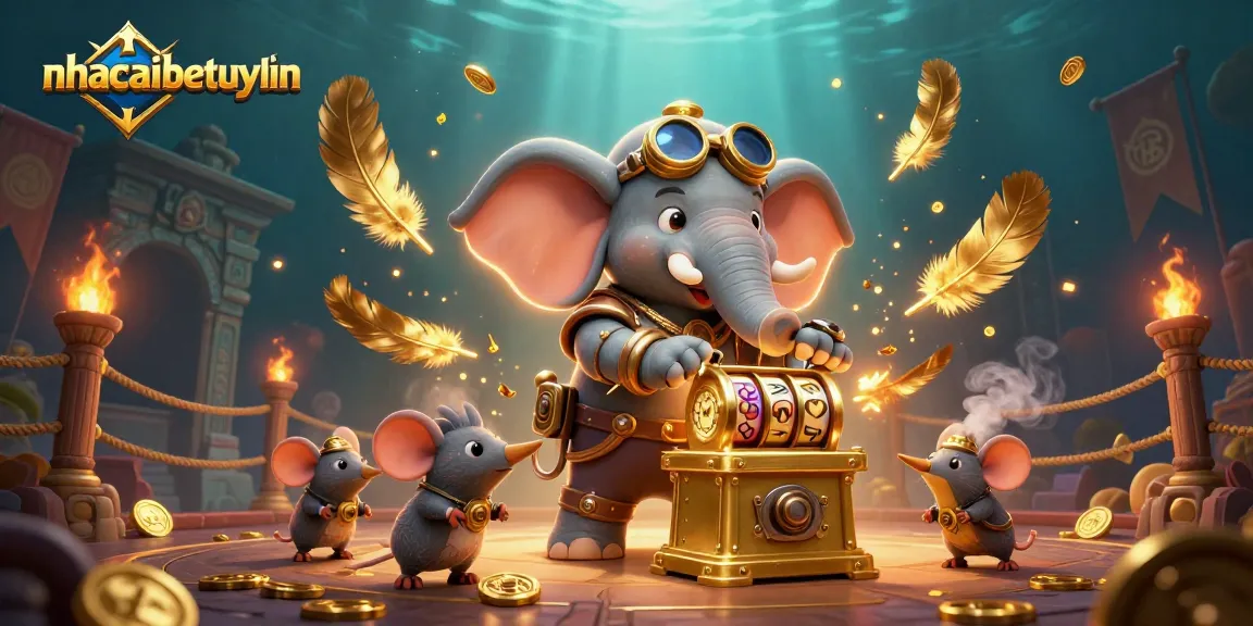Spin the slot machine with exciting features at nhacaibetuytin’s vibrant casino scene, featuring steampunk elements.