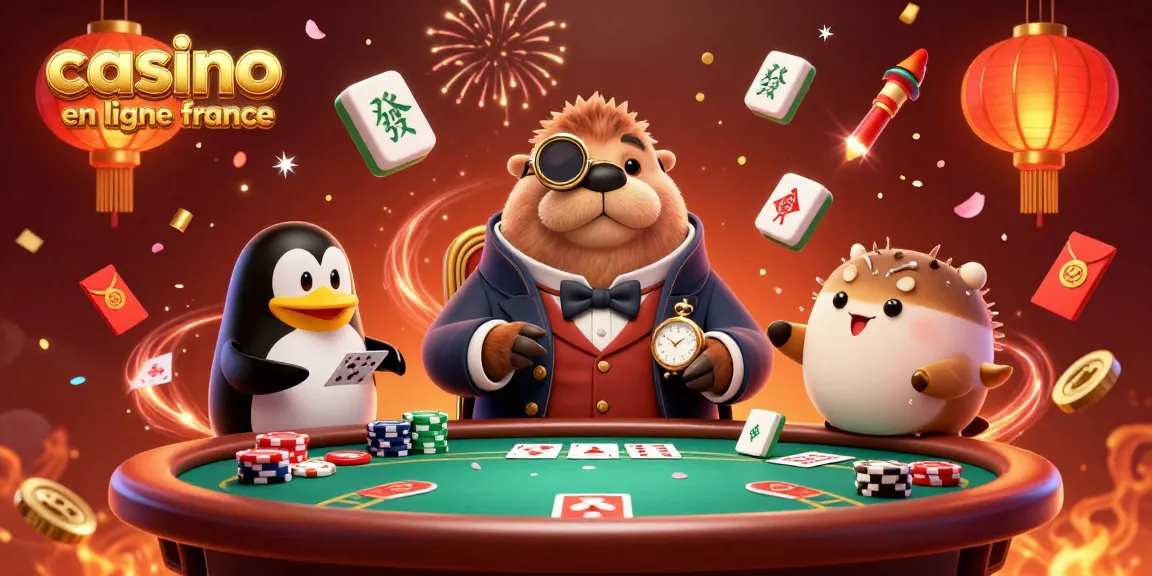 Illustration colorée de personnages de casino avec le thème casino en ligne france, jouant au poker sous l'eau.