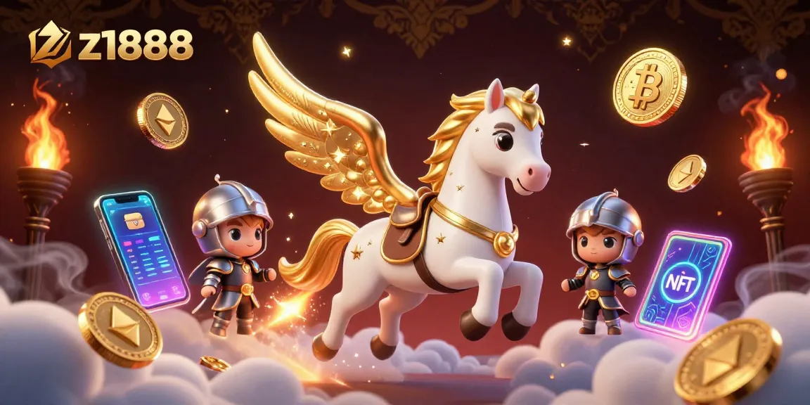 Spin to win big at z1888 with vibrant casino elements and a magical knight