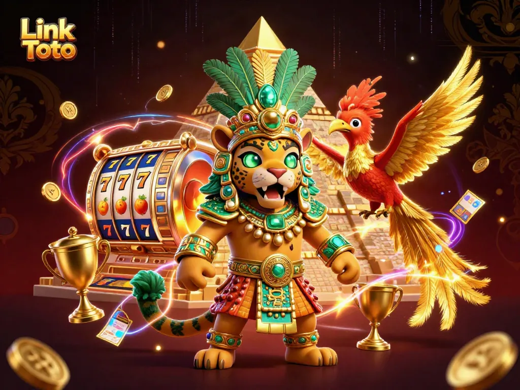 Menangkan permainan dengan Link Toto, tampilkan keberuntungan Anda di mesin slot dengan simbol berkilau.