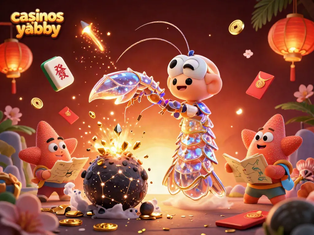 Engage in thrilling gameplay with top casinos like yabby, showcasing vibrant gems and lucky symbols.