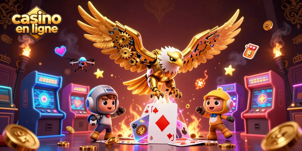 Gagnez avec un casino en ligne en jouant à une illustration dynamique de jeux de casino holographiques.