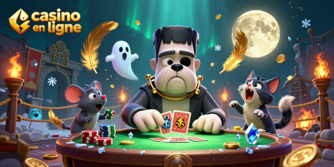 Jeux de casino en ligne animés par un bulldog Frankenstein, la victoire vous attend !