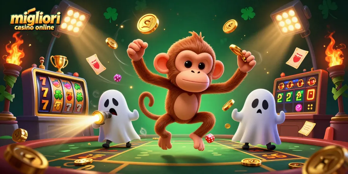 Scopri i migliori casino online con il divertente scimpanzé poltergeist e il cucciolo cacciatore di fantasmi.