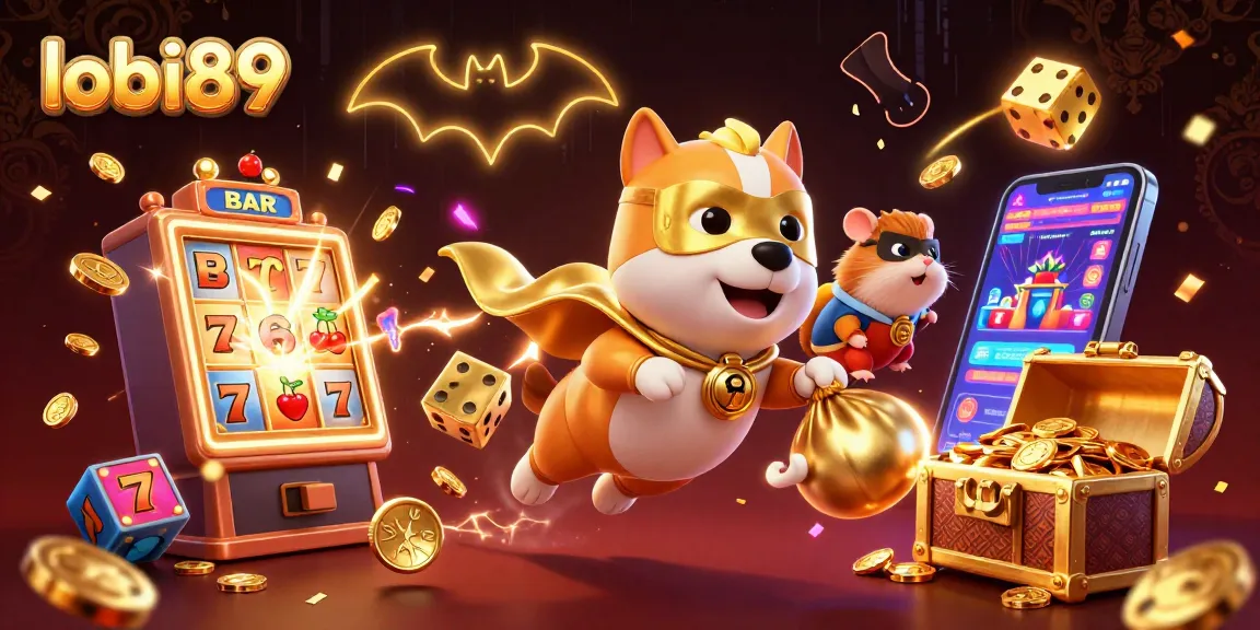 Permainan seru di lobi89, dimana anjing super dan hamster meraih keberuntungan!