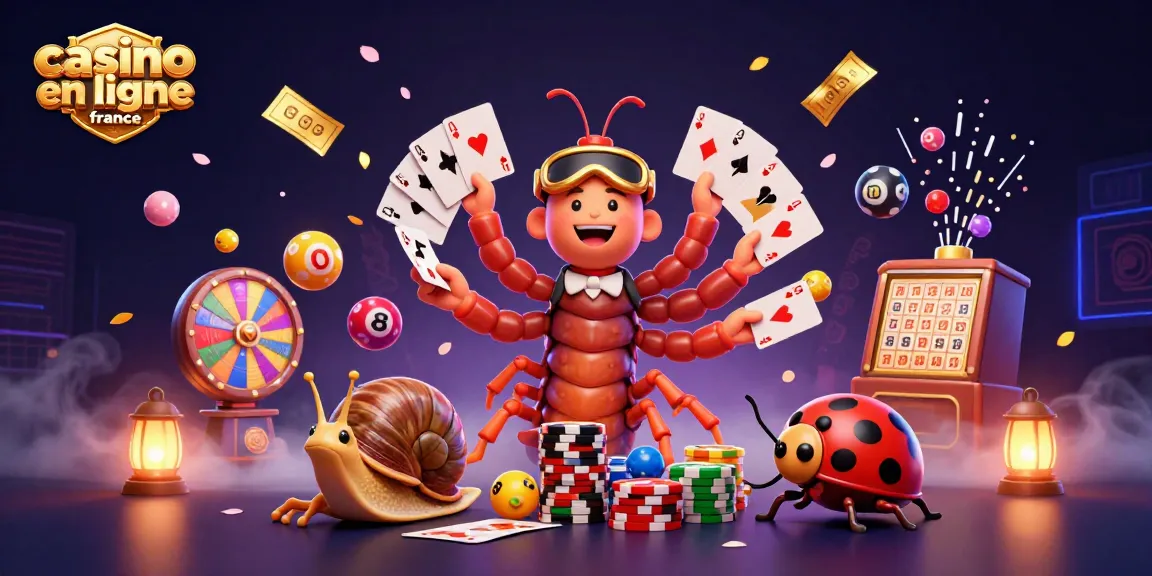 Gagnez avec des jeux de casino en ligne en France lors d'une animation festive et colorée