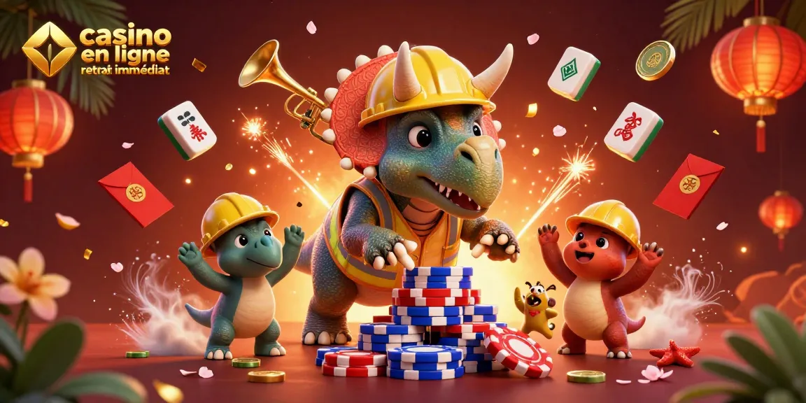Casino en ligne retrait immédiat, triceratops et parasaurolophus célébrant des gains en jouant aux jeux d'argent.