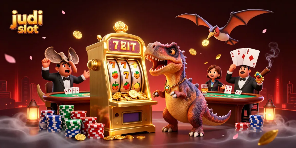 Gamer judi slot meraih jackpot uang emas dari mesin slot yang beruntung.
