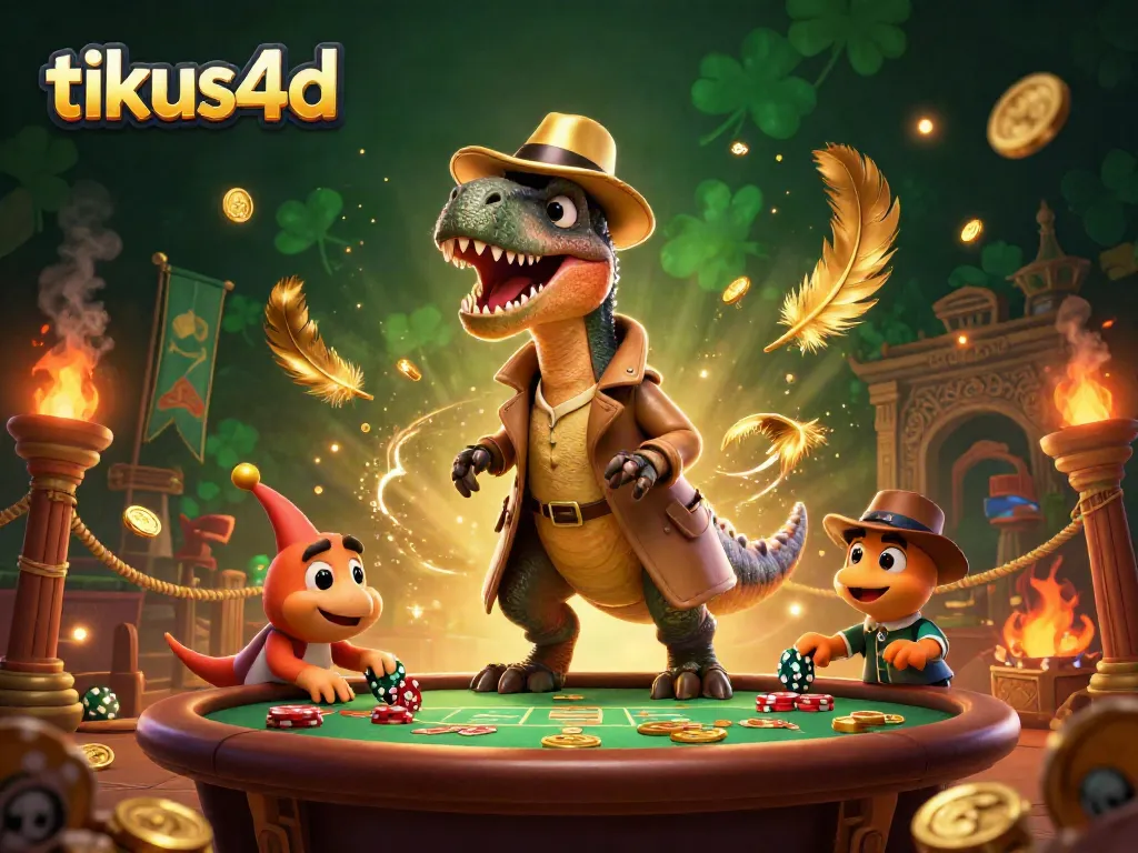 Tikus4D memberikan pengalaman menarik dengan velociraptor dan stegosaurus di meja blackjack.