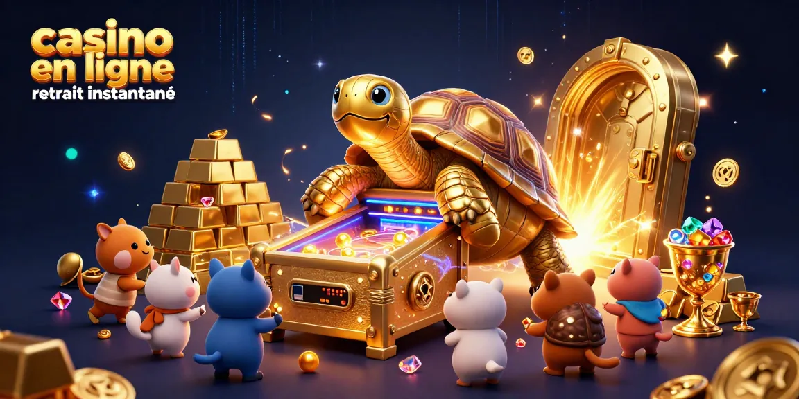 Les joueurs explorent des gains rapides sur casino en ligne retrait instantané avec une tortue géante à thème de jeu.