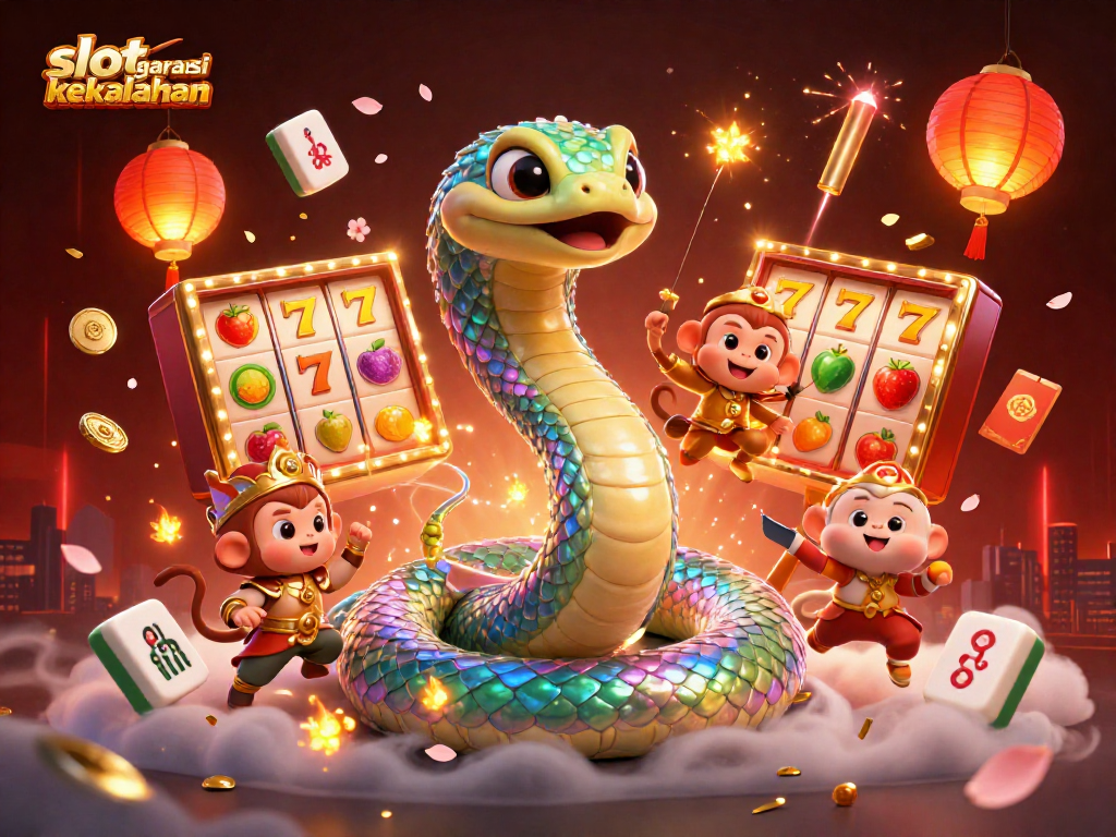 Slot garansi kekalahan illustration showing a vibrant scene with characters and casino elements