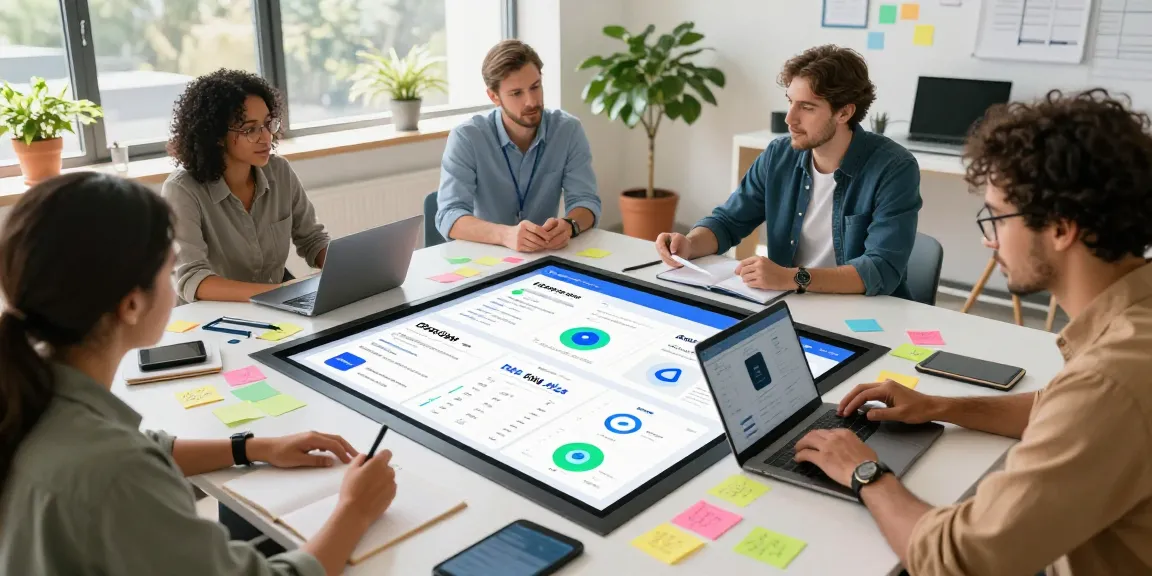 Team collaborating on openclaw skill development in a modern digital workspace with technology.