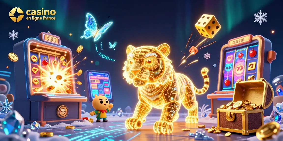 Gagnez avec l'excitation du casino en ligne France : tigre et machine à sous flamboyante.