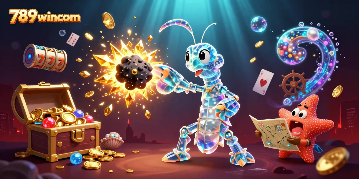 Experience thrilling wins at 789wincom with vibrant slot action, sparkling gems, and a galactic theme.