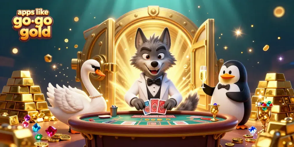 Experience gaming excitement with apps like go go gold in this vibrant casino scene.