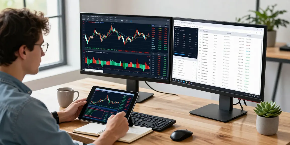 Traders analyzing live charts on MetaTrader 5 platform in a professional workspace