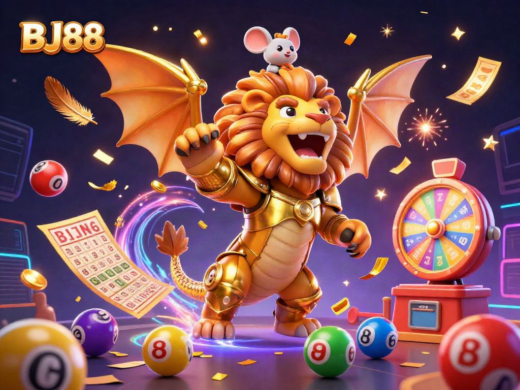 Experience exciting gameplay elements at BJ88 Casino with vibrant lottery balls and dynamic prizes.
