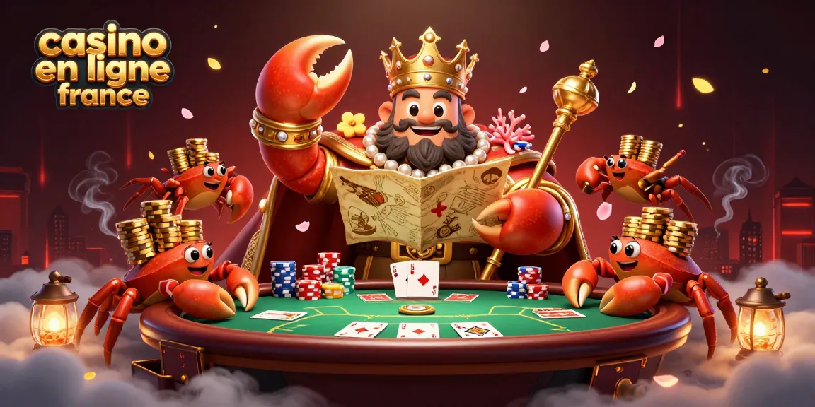 Pariez avec le casino en ligne France en découvrant des thèmes riches avec un crabe joueur et ses serviteurs.