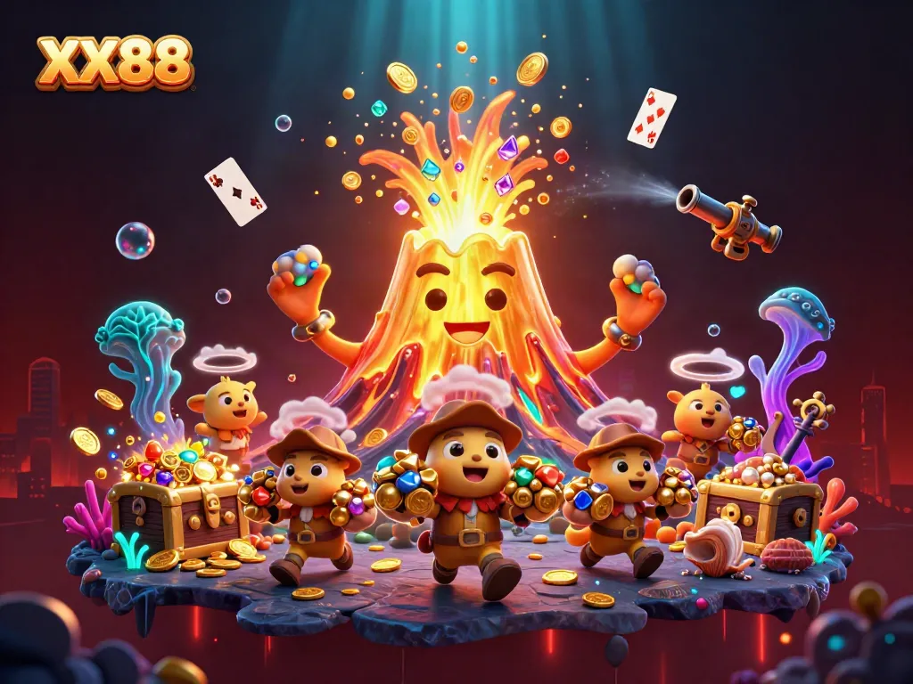 Experience exciting gameplay at XX88 with a vibrant eruption of treasure from games and adventures.