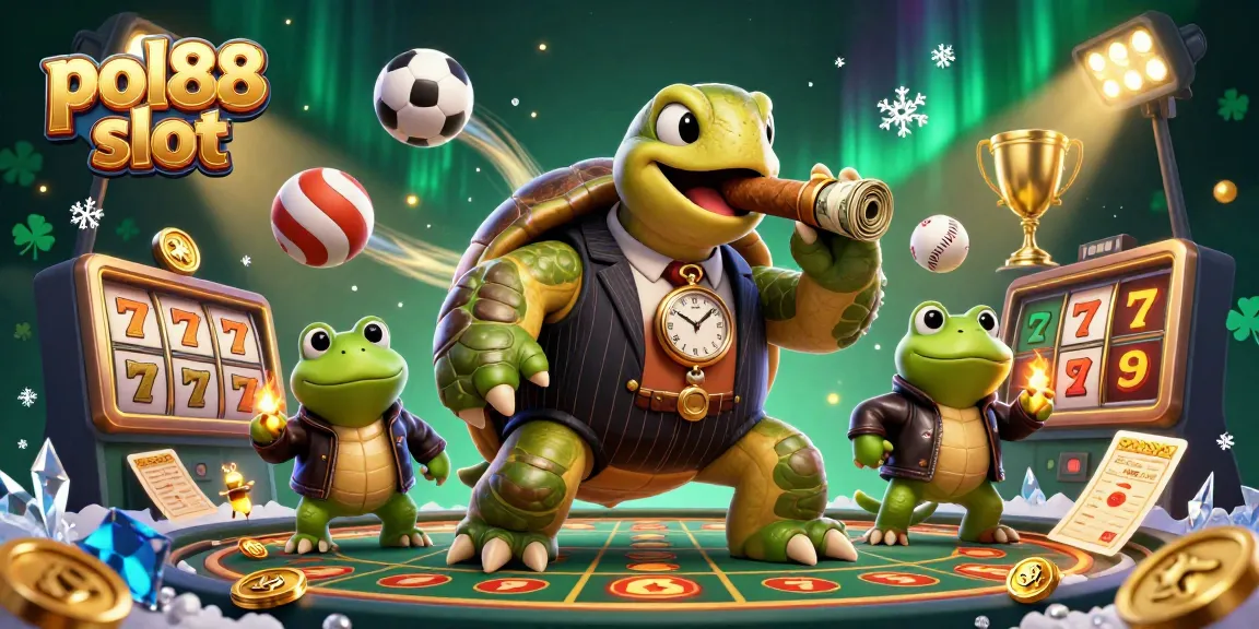 Gambarlah pengalaman bermain pol88 slot dengan penampilan unik karakter dan elemen kasino.