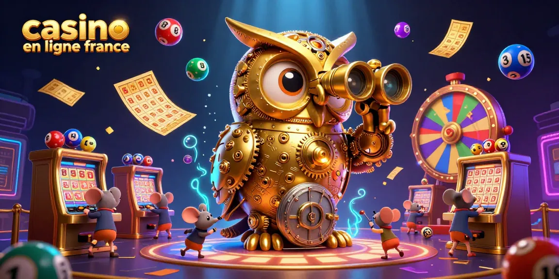 Jouez à casino en ligne France avec des personnages uniques sur un fond dynamique et coloré.
