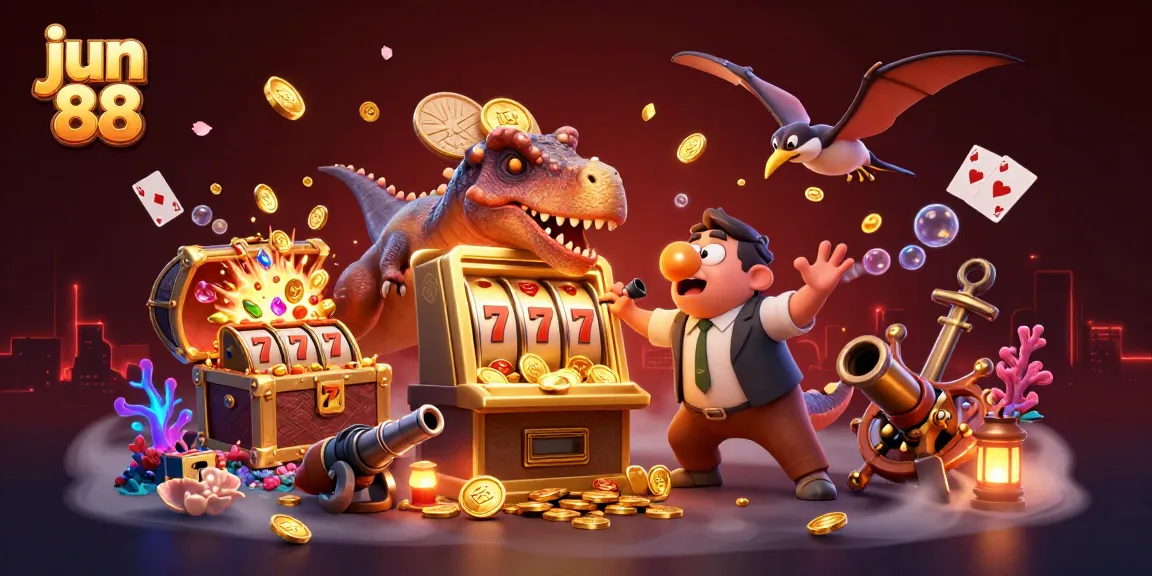 Engage with the dynamic fun of jun 88 featuring a pachycephalosaurus winning jackpots and exciting casino elements.