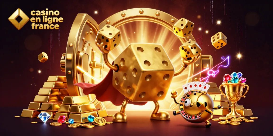 Les joueurs découvrent l'excitation du casino en ligne France avec une illustration 3D captivante.