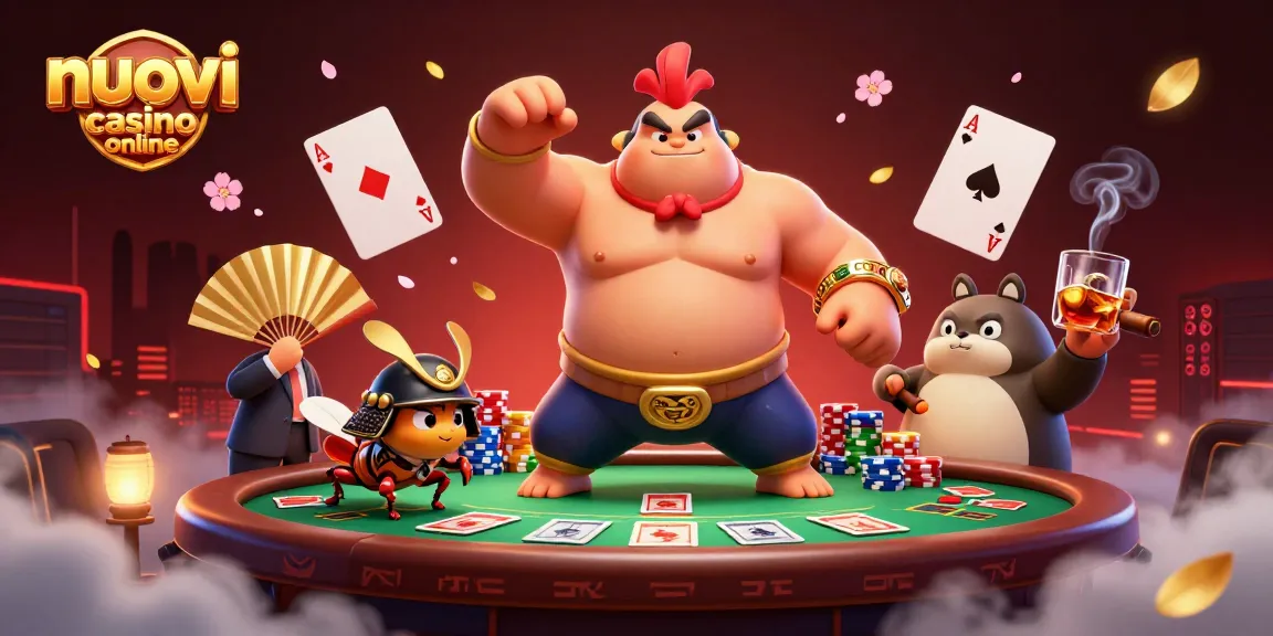 Gioca ai nuovi casino online in un'illustrazione dinamica che cattura l'energia del gioco.