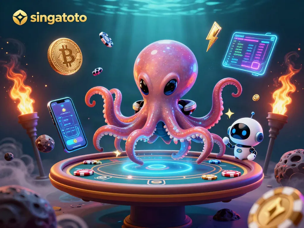 Experience thrilling gameplay at singatoto with dynamic poker action and vibrant cosmic elements.