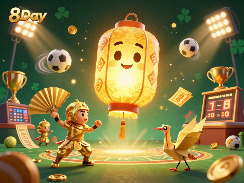 Experience thrilling sports betting action at 8Day casino with vibrant characters and dynamic gameplay elements.