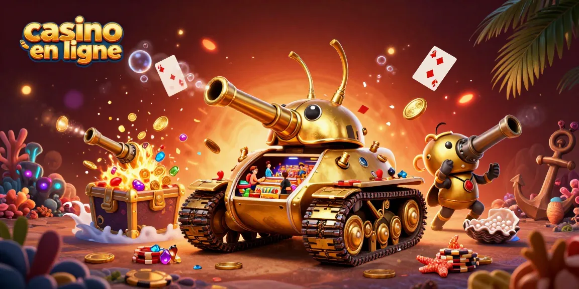 Jouez à des jeux de casino en ligne dans un univers animé et vibrant avec un tank incroyable.
